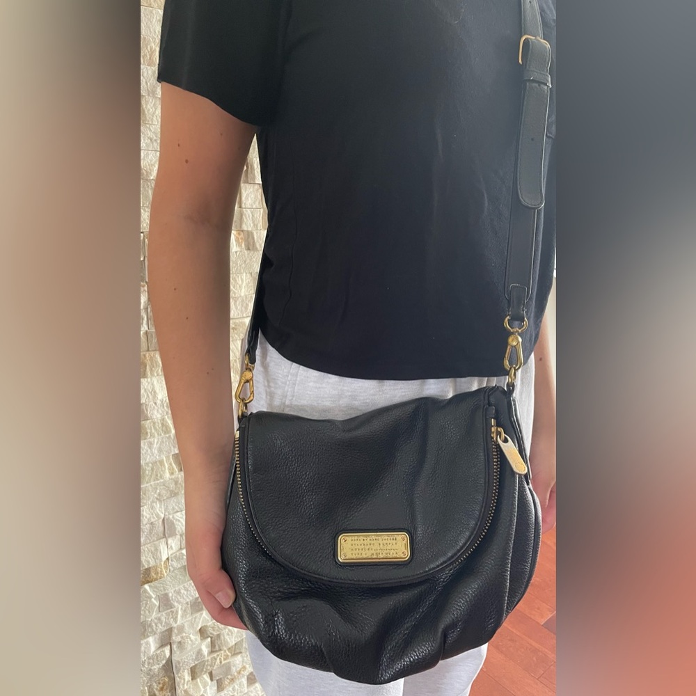 Marc Jacobs Black Leather Crossbody Bag